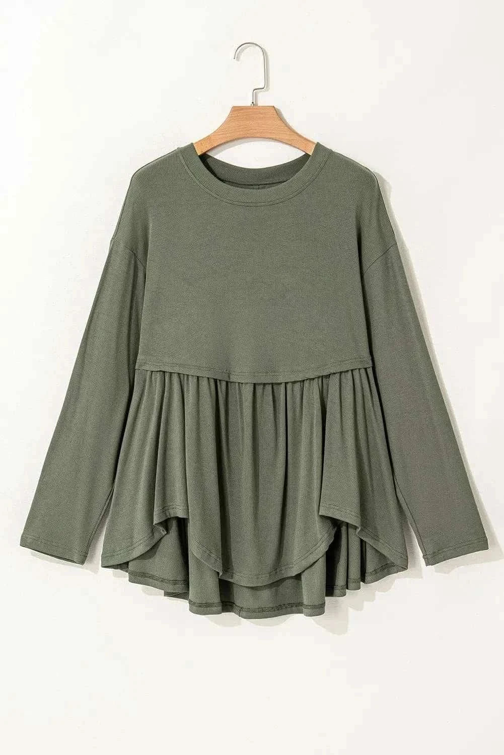 Stylish Plus Size Long Sleeve Blouse for Women - Elegant Office Wear & Casual Outfits | Comfortable Stretch Fabric for All-Day Wear