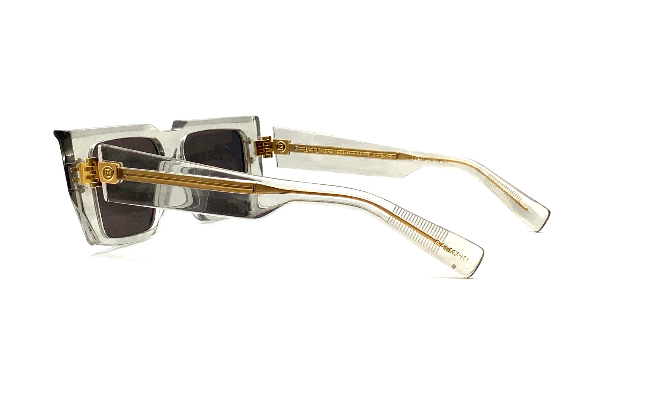 Balmain B VI Sunglasses Grey Gold - Luxury Designer Shades for Men & Women - Perfect for Outdoor Activities, Travel & Fashion Accessories