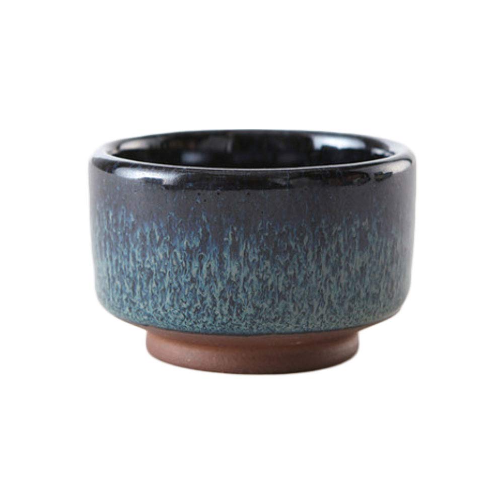 2 Pieces Japanese Style Ceramic Tea Cups - Handmade Porcelain Tea Set for Matcha, Green Tea or Coffee - Perfect for Home, Sushi Bar, Restaurant, Tea Ceremony & Gift (A20)