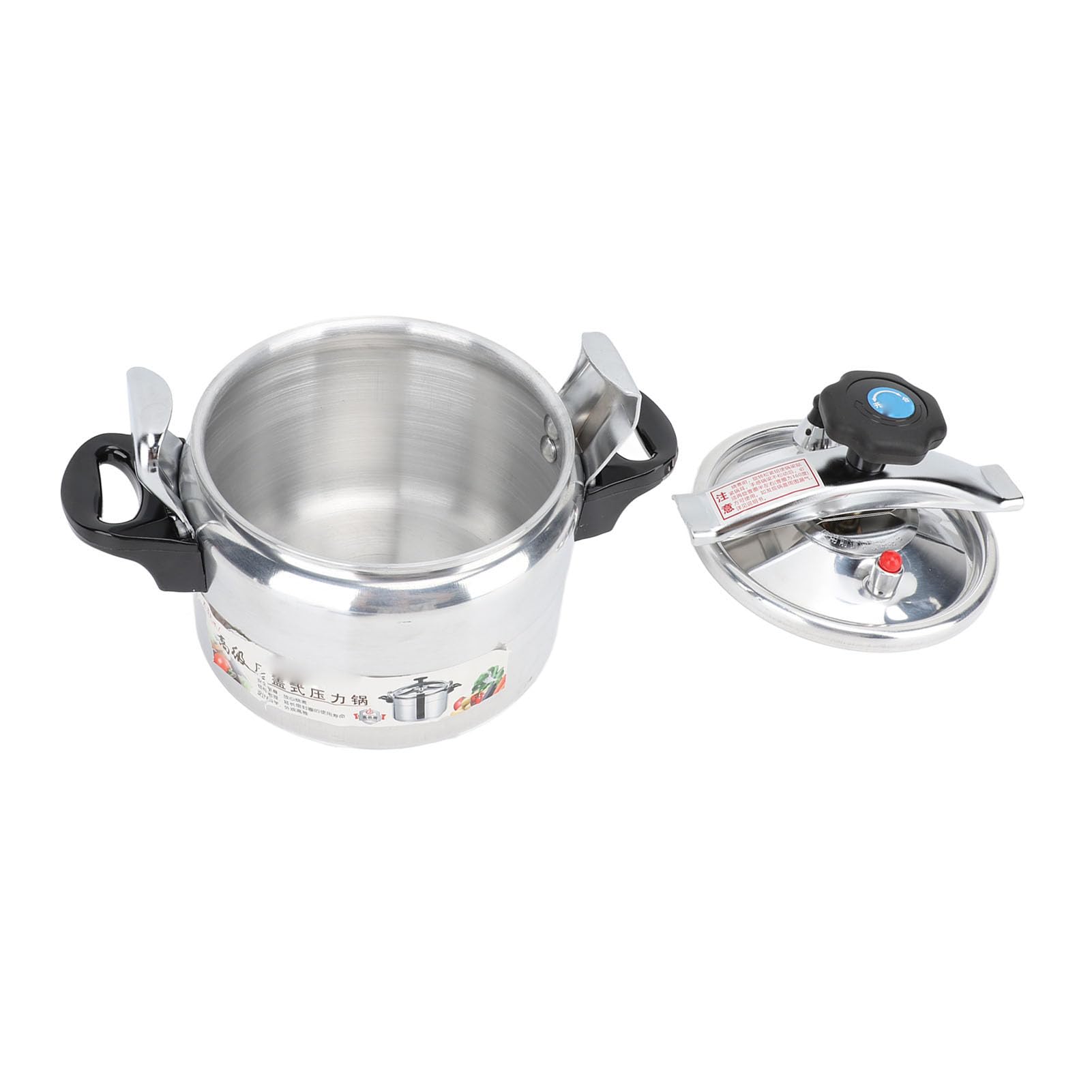 Haofy 3L Large Capacity Pressure Cooker - Aluminum Alloy Quick Cooking Pot with Anti-Stick Coating & Safety Lock, Thickened Base for Fast Meals - Perfect for Home Kitchen & Commercial Use (Pressure Cooking, Steaming, Soup Making)