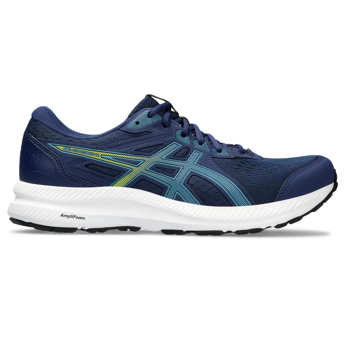 ASICS Men's Gel-Contend 8 Running Shoes - Lightweight Cushioned Athletic Sneakers for Jogging, Gym Workouts & Daily Walking | Breathable Mesh Comfort for Men's Training & Fitness