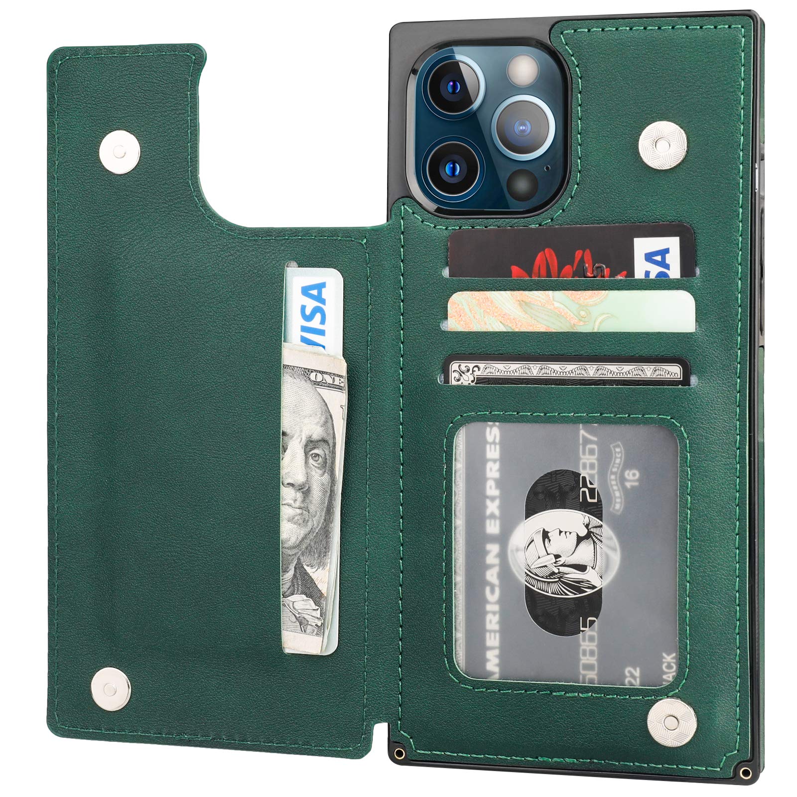 Premium PU Leather iPhone 12 Pro Max Wallet Case (6.7