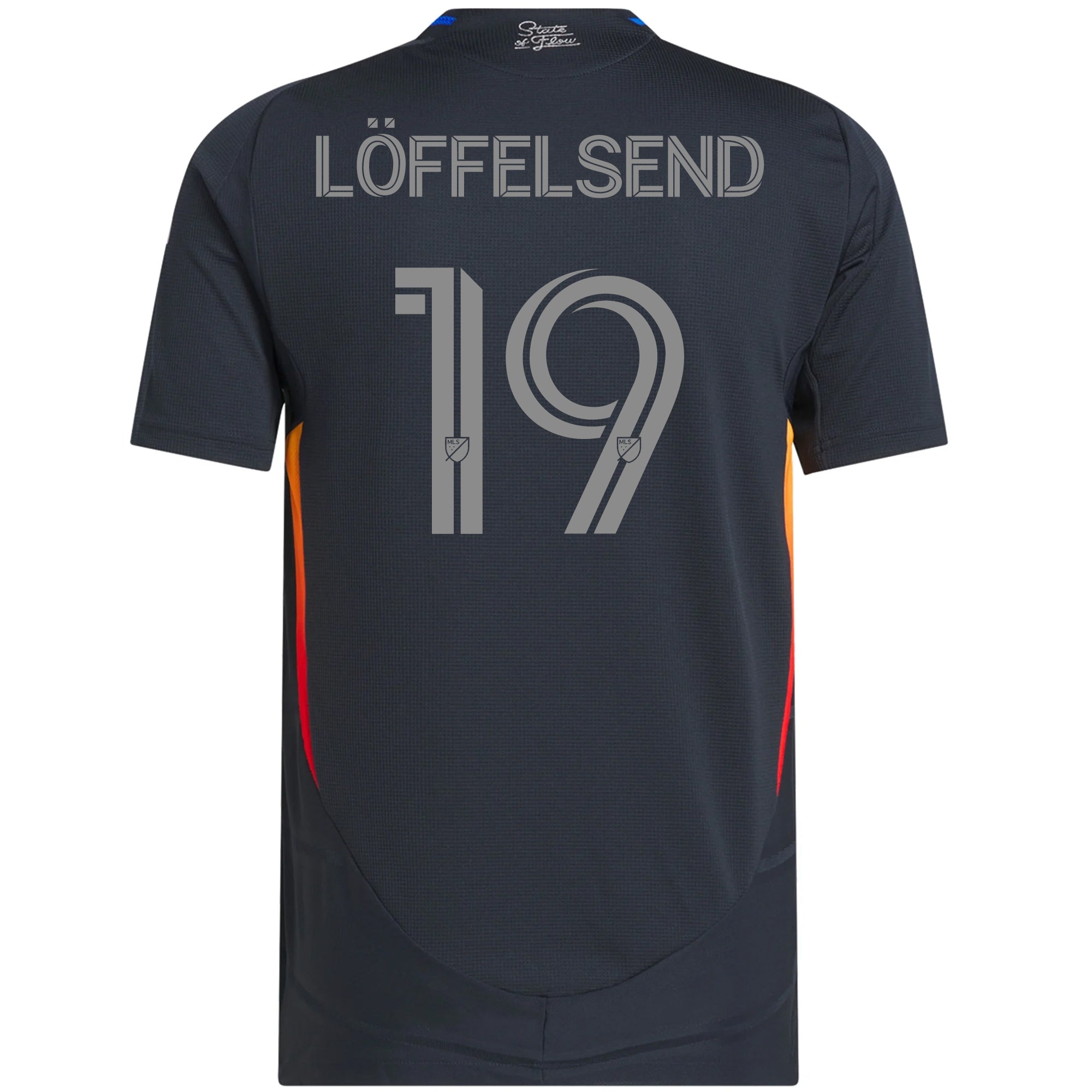 Adidas Jasper Löffelsend San Diego FC Authentic Home Jersey 2025/26 - Night Navy with MLS & Apple TV Patches - Official Soccer Uniform for Fans & Players - Perfect for Matchdays, Training & Collecting