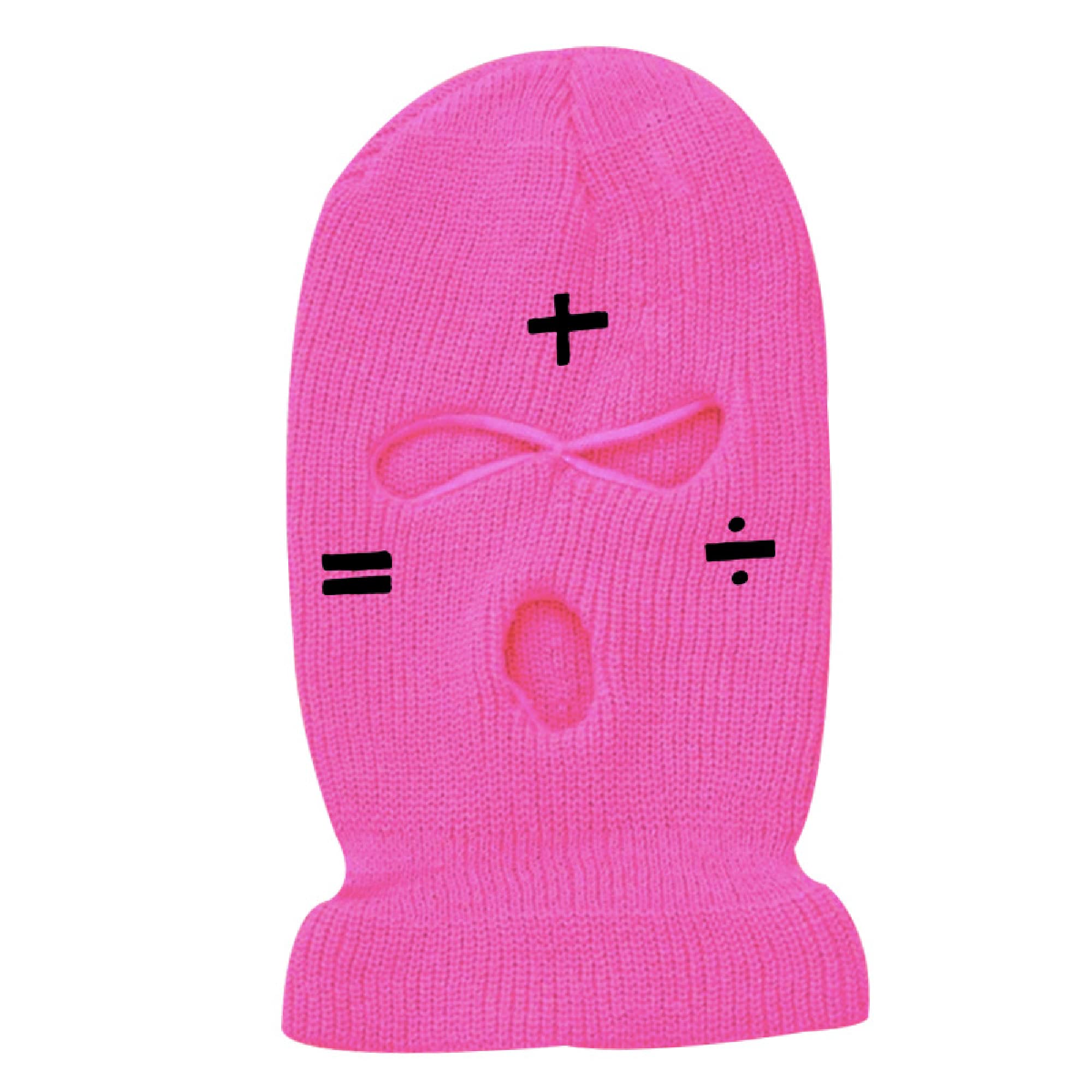 ISWMM 3-Hole Ski Mask - Wool Knit Winter Balaclava for Men & Women - Windproof Warm Face Cover for Skiing, Snowboarding, Cycling & Outdoor Activities