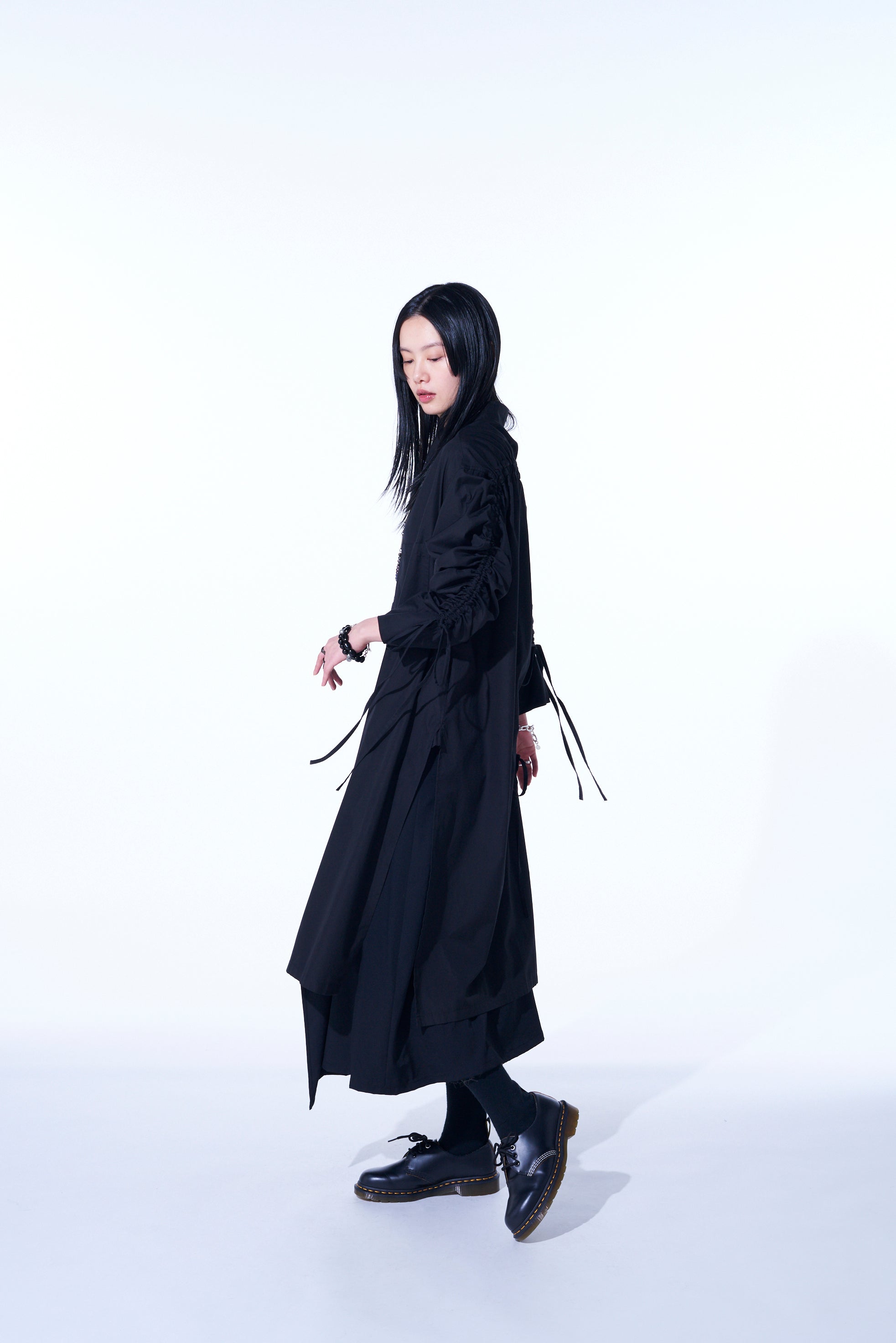 Oversized Cotton Broadcloth Long Shirt with Gathered Strings - Comfortable Loose Fit Casual Top for Women | Perfect for Layering, Beach Cover-Up & Everyday Wear