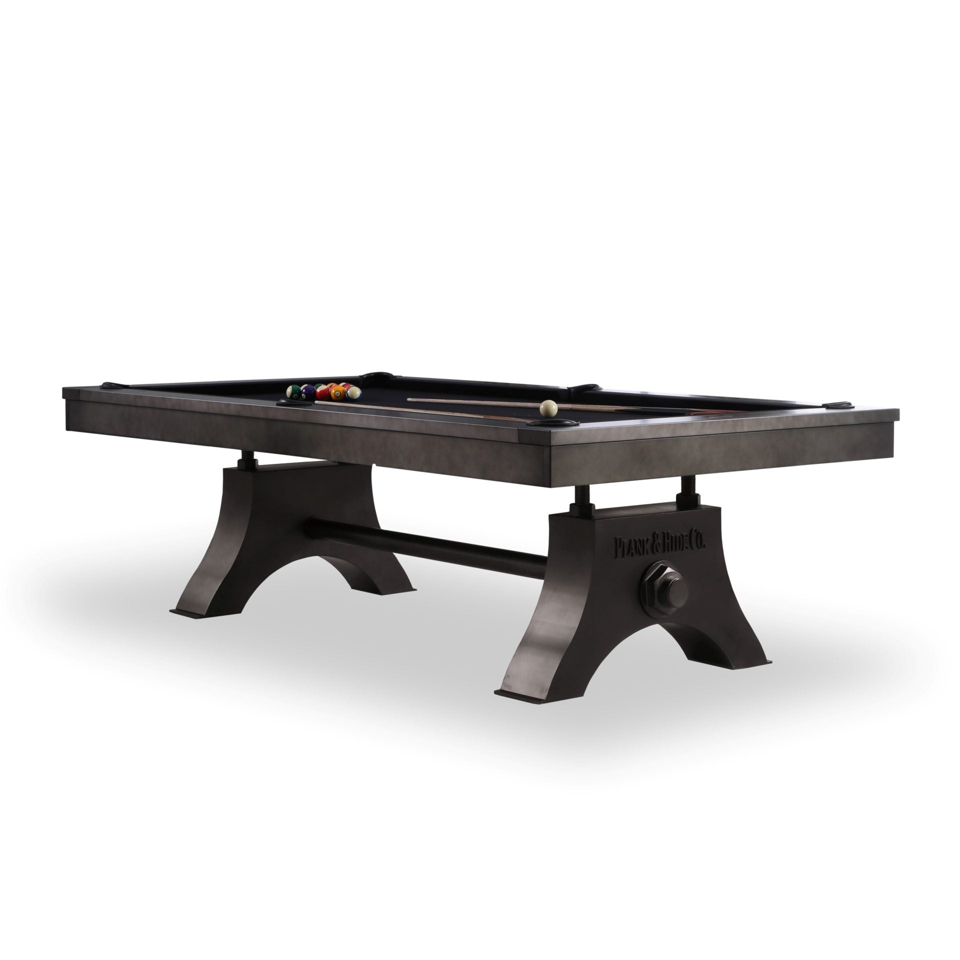 Jaxx Pool Table with Plank and Hide Design - Premium Billiards Game Table for Home, Bar, or Game Room Entertainment