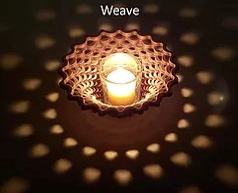 Baltic by Design Votive Weave Candle Holder - Handcrafted Home Decor for Dining Table, Wedding Centerpiece & Cozy Ambiance