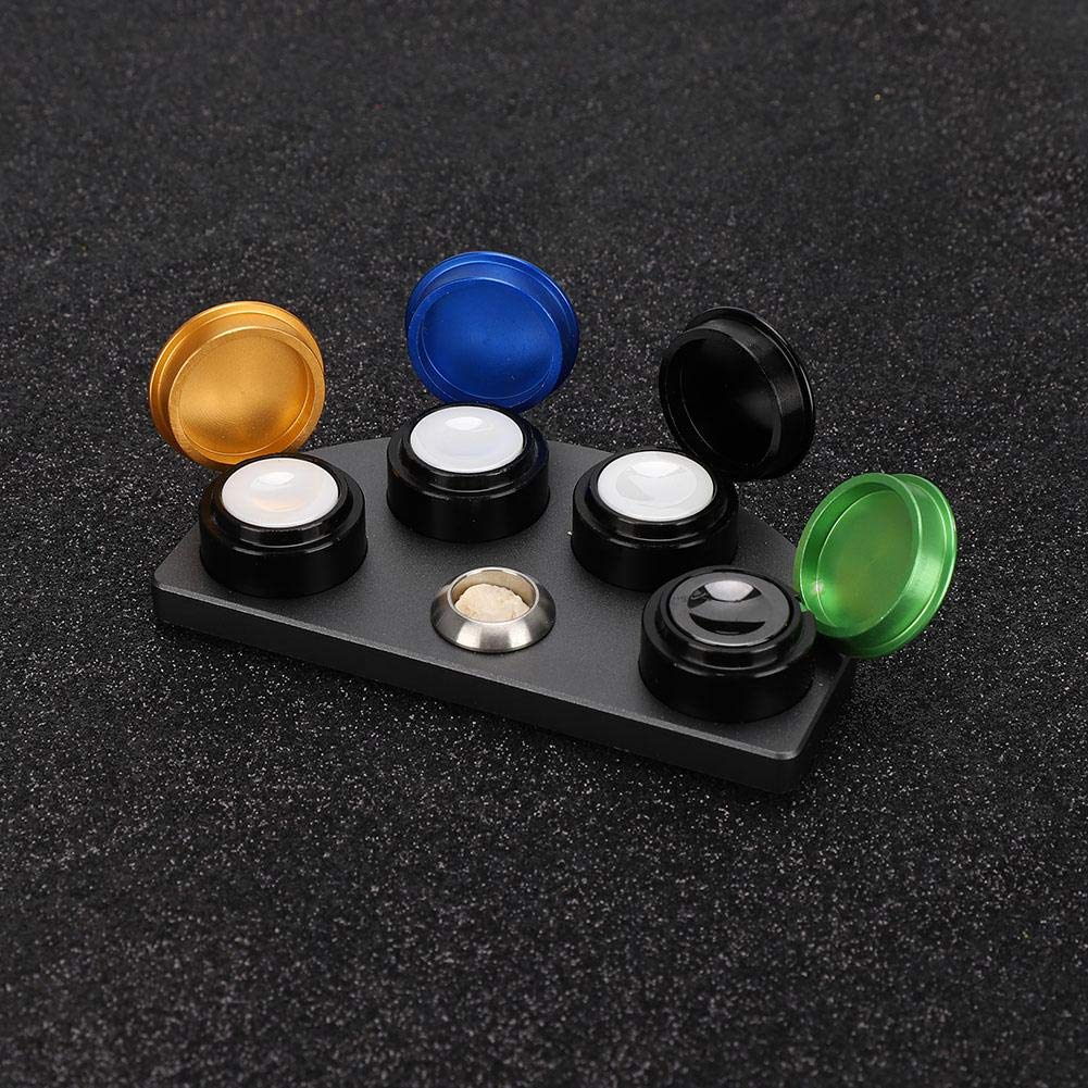 BTIHCEUOT Professional Watch Oil & Grease Cup Holders Set - 4 Dish Watch Oiler Dip Tool with Repair Kit for Watchmakers | Perfect for Watch Repair, Maintenance & Lubrication in Jewelry Workshops & Home DIY