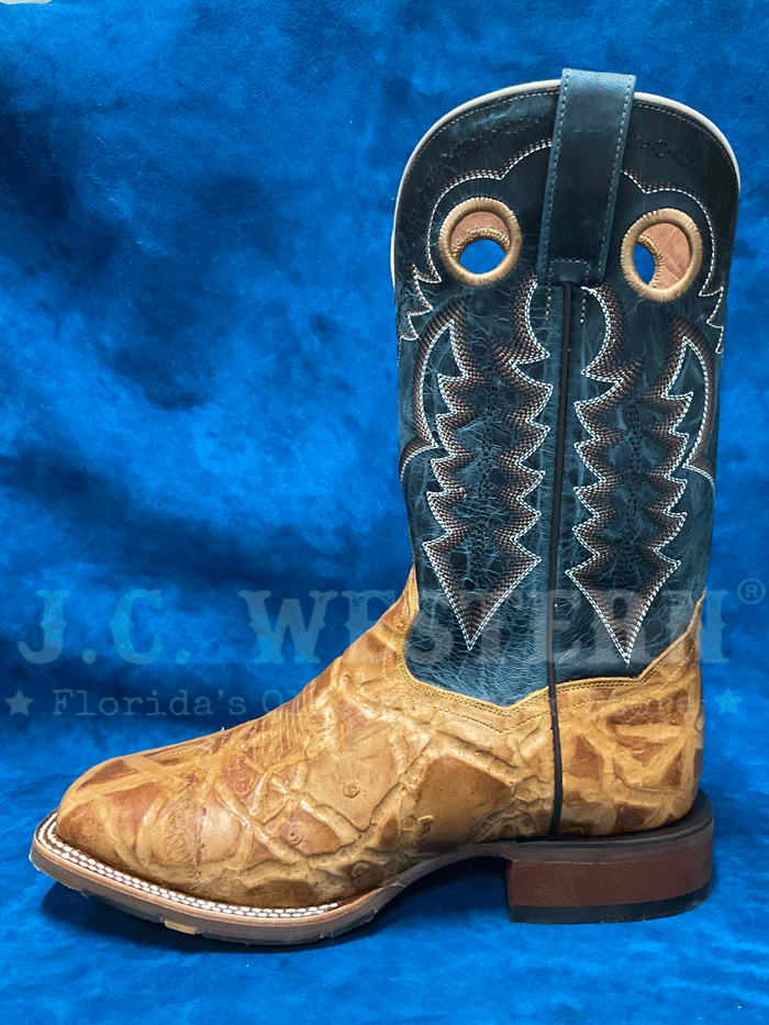 Dan Post DP5016 Men's CRAVEN Embossed Leather Square Toe Boots - Tan Brown Western Cowboy Boots for Men - Perfect for Rodeo, Country Music Festivals & Casual Wear