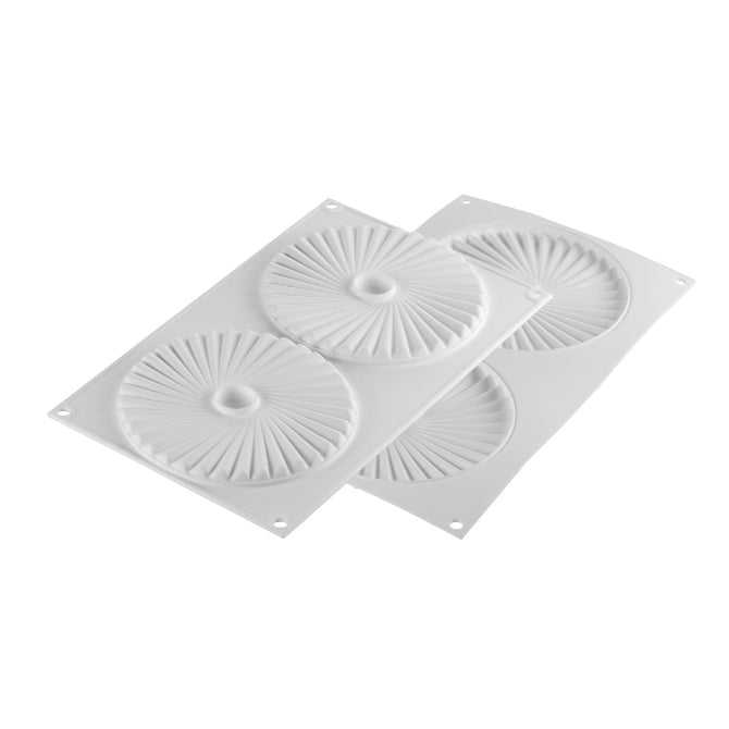 Premium 100-Cavity Plisse Silicone Mold with 2 Indents - Perfect for Baking, Candy Making, and DIY Crafts
