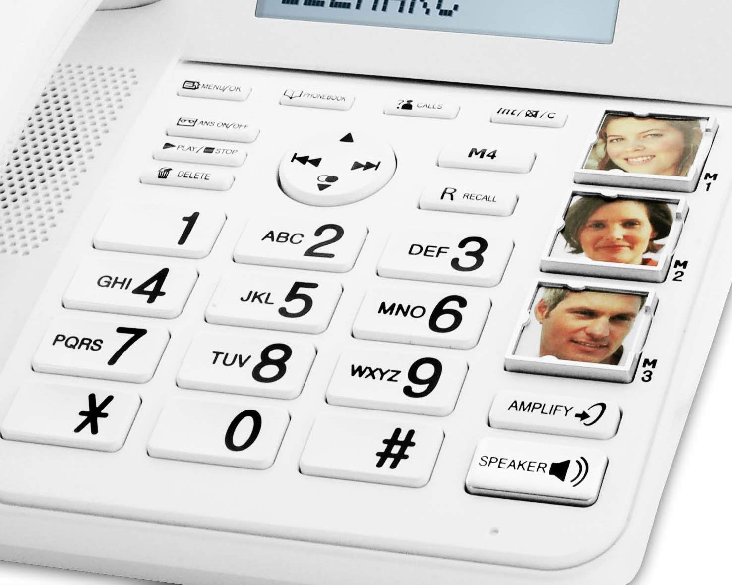 Geemarc Amplidect 295 Combi - Amplified Corded & Cordless Phone with Answering Machine, Large Buttons for Seniors & Hearing Impaired - Hearing Aid Compatible (UK Version) - Perfect for Home, Office & Elderly Care Facilities