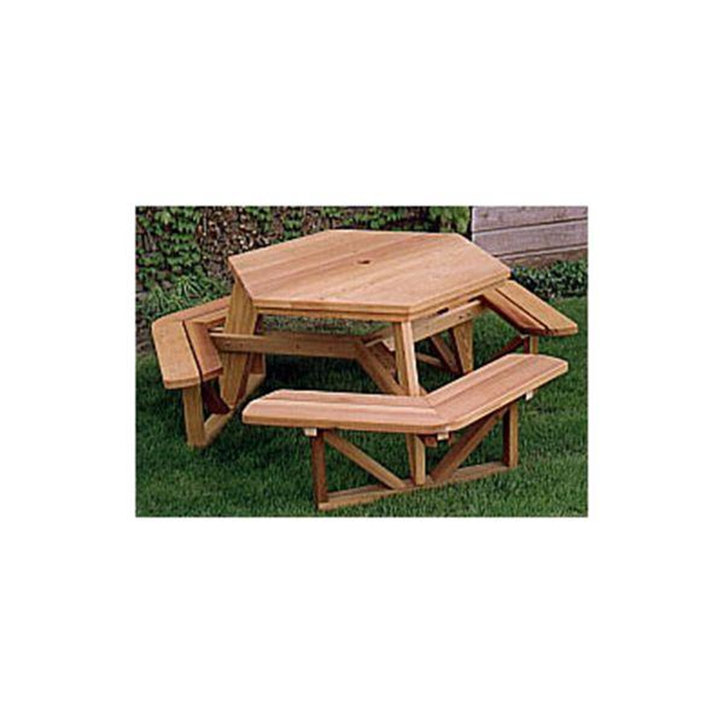 DIY Hexagon Picnic Table Woodworking Plans - Step-by-Step Guide for Outdoor Furniture Projects | Perfect for Backyard, Garden, and Patio Gatherings