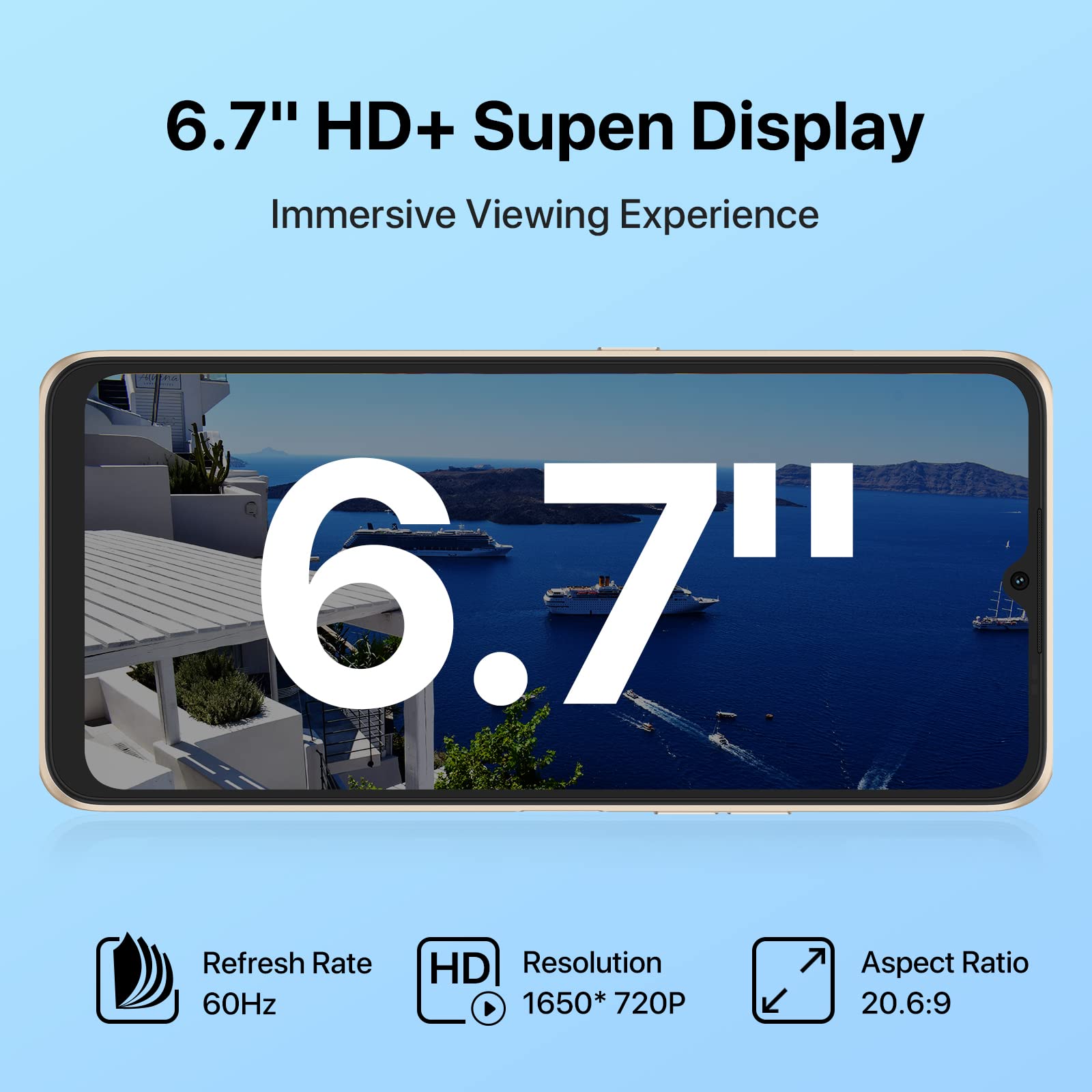 UMIDIGI Power 7 Unlocked Smartphone - 6.7