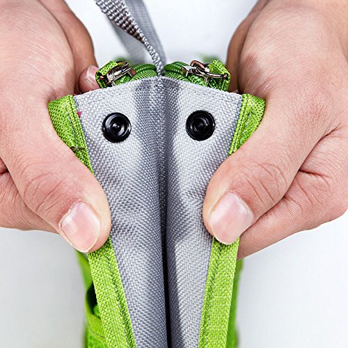Ecokaki(TM) Multi-Pocket Nylon Purse Organizer - Cosmetic Gadget Bag Insert for Handbags (Green) | Perfect for Travel, Work & Daily Organization