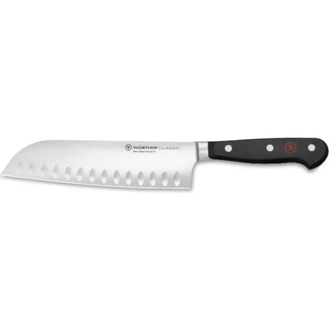 Wusthof Classic Hollow Ground Santoku Knife - Premium German Kitchen Knife for Precision Slicing, Dicing & Chopping - Perfect for Vegetables, Meat & Sushi Preparation