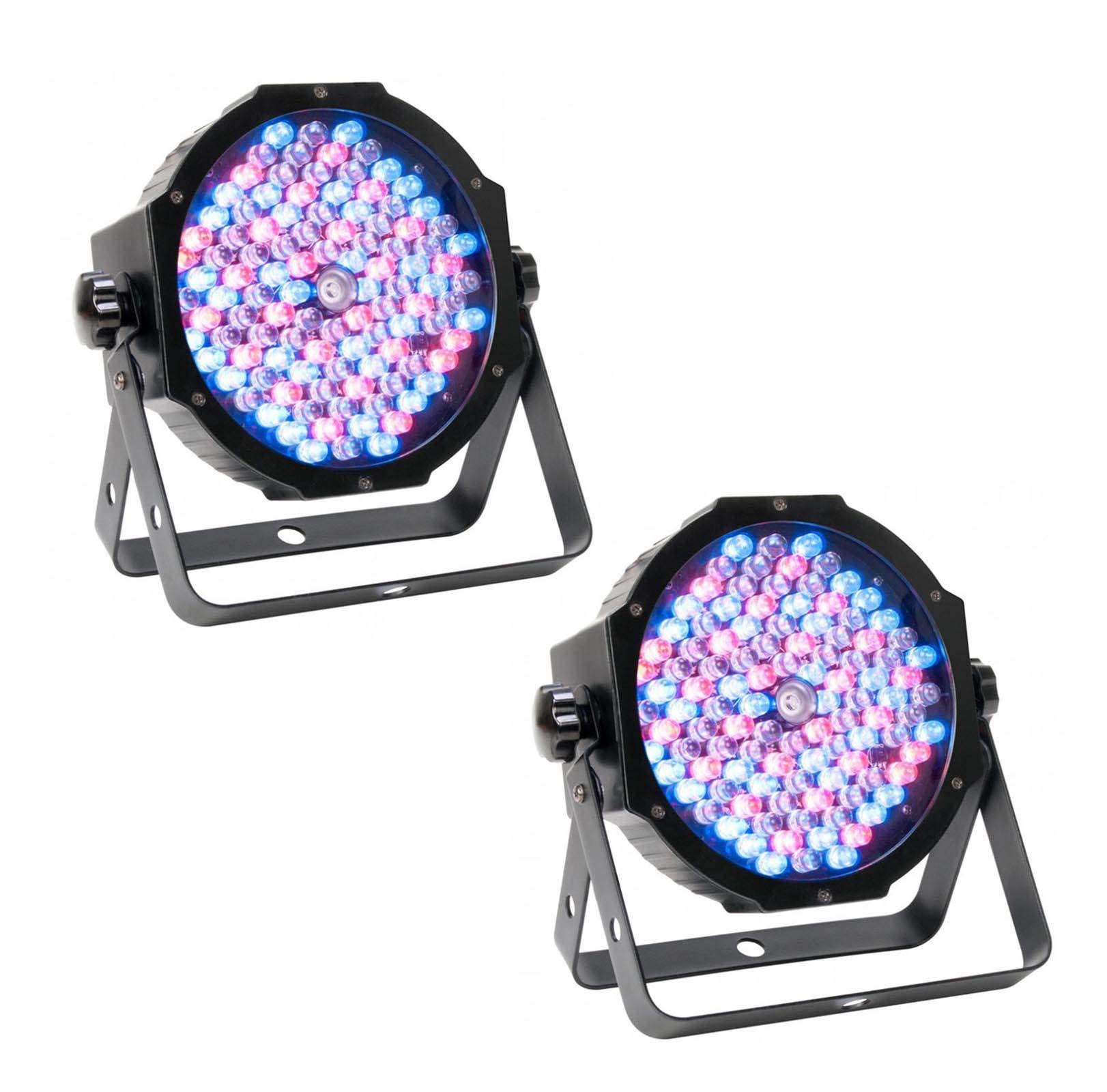 2-Pack American DJ Mega Par Profile Plus - Ultra Bright LED Par Can Wash Light for DJ Stage, Club, and Event Lighting Effects | Perfect for Concerts, Weddings, and Nightclubs