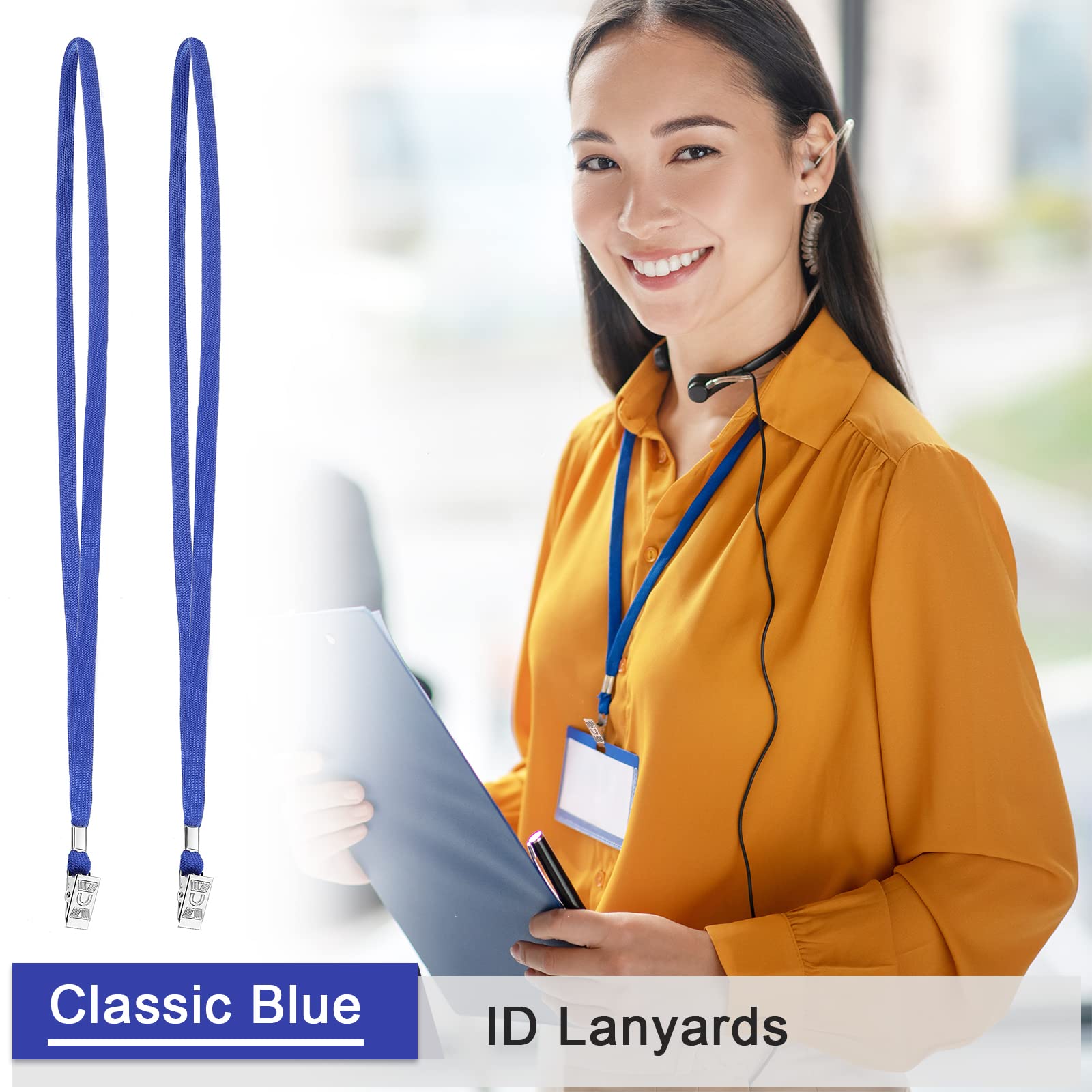 Marspark Bulk Lanyards with Clip & Hook for ID Cards - Office & Events