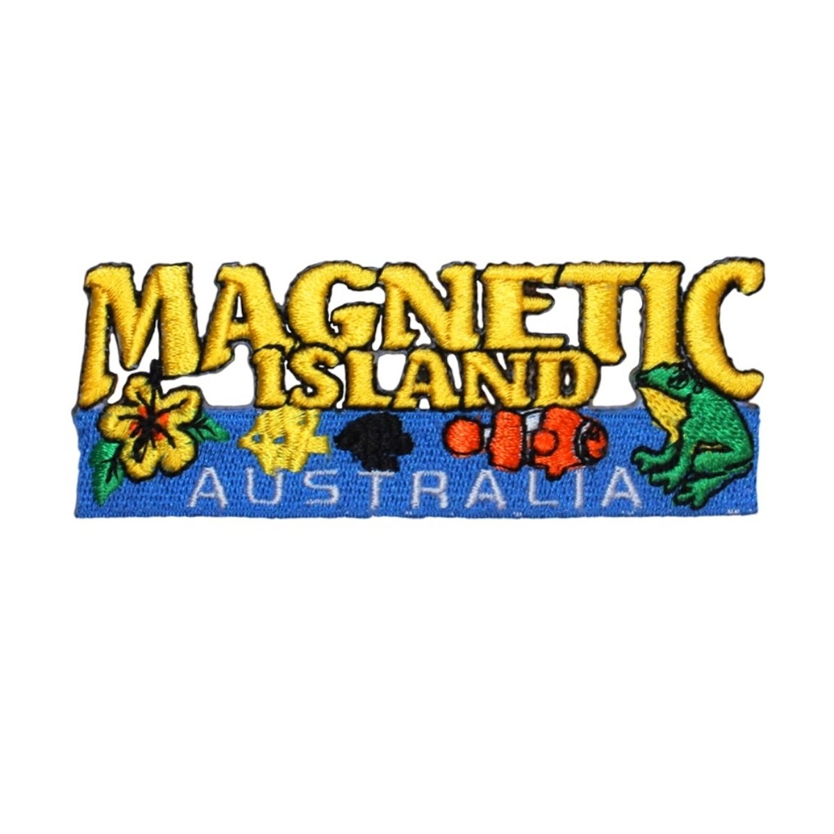 Australia Magnetic Island Ocean Travel Patch - Embroidered Iron On Applique Badge for Backpacks, Jackets & Hats | Travel Souvenir & DIY Craft Accessory