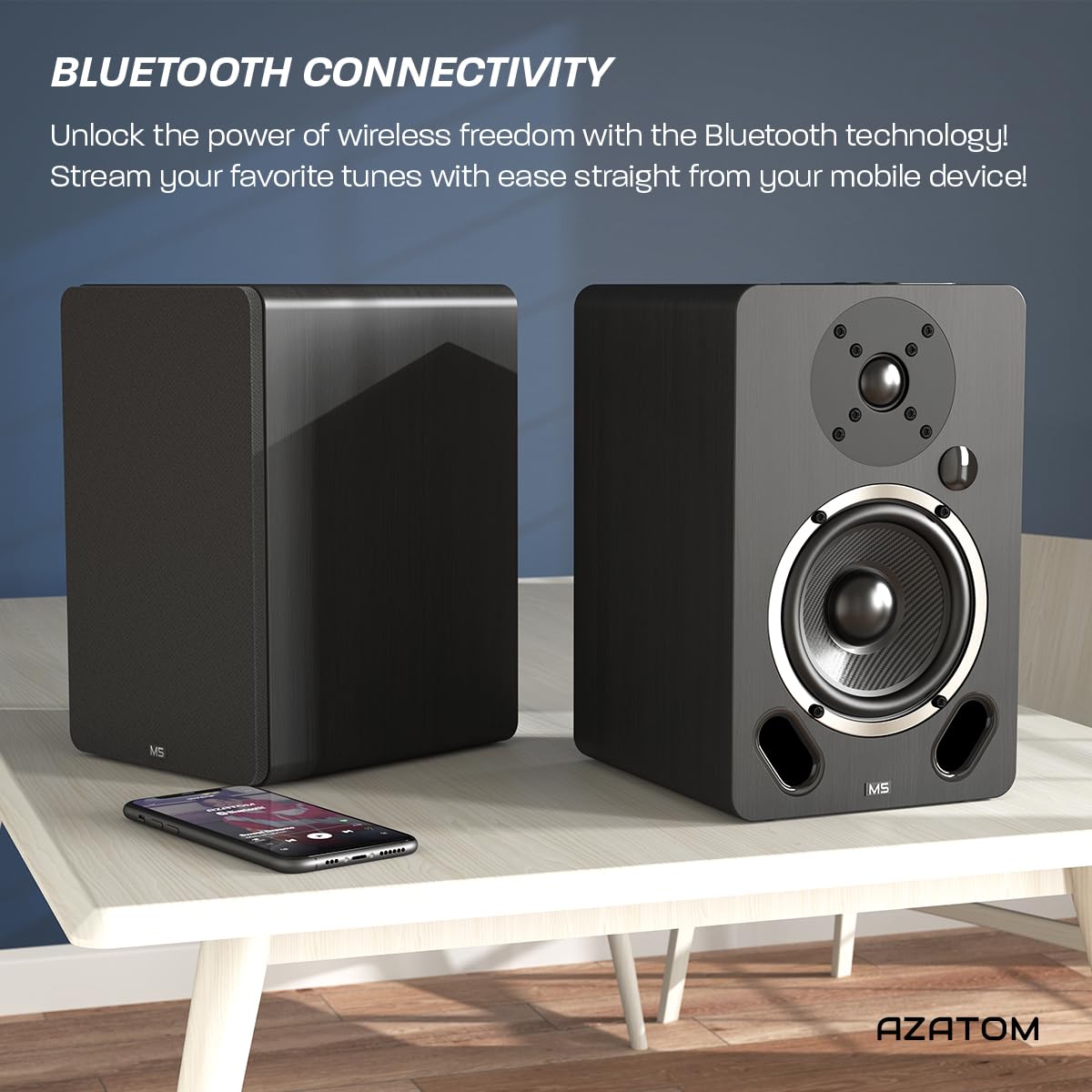 AZATOM M5 100W Bookshelf Speakers with 5
