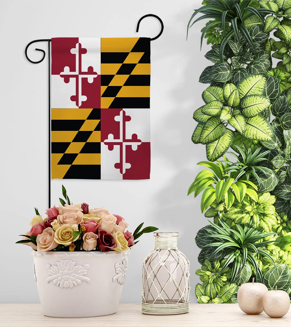 Maryland Garden House Flag Set - Double-Sided Americana Decor for Yards & Gifts