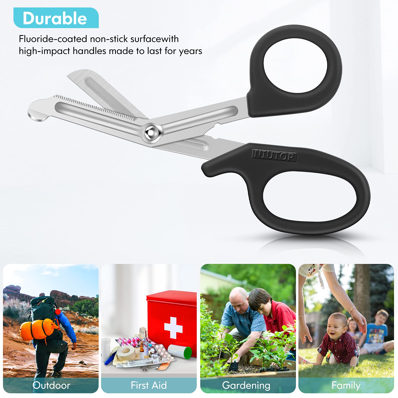Premium Trauma Shears - 3-Pack Medical Scissors for Nurses & First Aid | 7.5