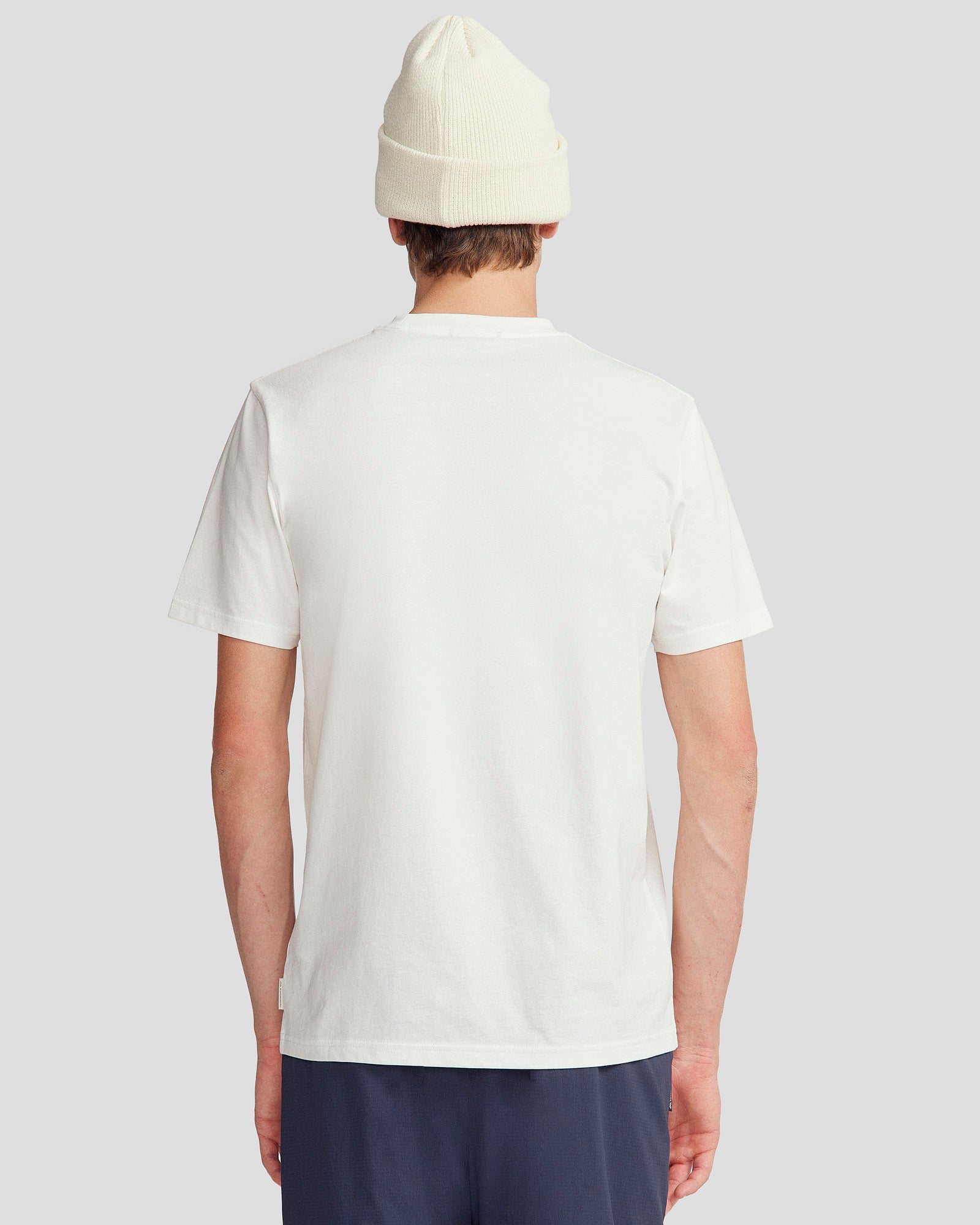 Men's Organic Cotton Mountain Photo T-Shirt - White - Hiking, Camping & Outdoor Adventures