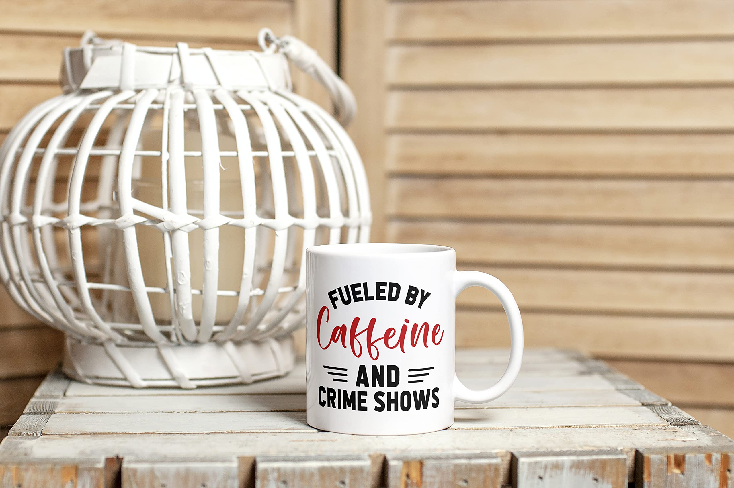 Funny True Crime Coffee Mug - Ceramic Novelty Mug for Crime Show Fans & Junkies - Perfect Gift for Crime Enthusiasts - Ideal for Coffee, Tea & Binge-Watching Crime Series (CM1005)