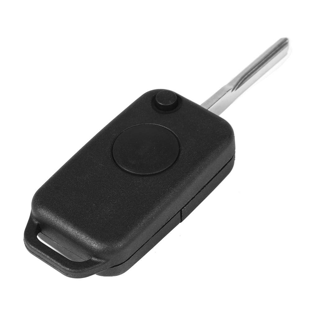 Premium ABS Car Flip Key Fob Case - 1 Button Replacement Cover Compatible with Mercedes-Benz M B 1984-2004 Models | Durable Key Protector for Everyday Use & Vehicle Security