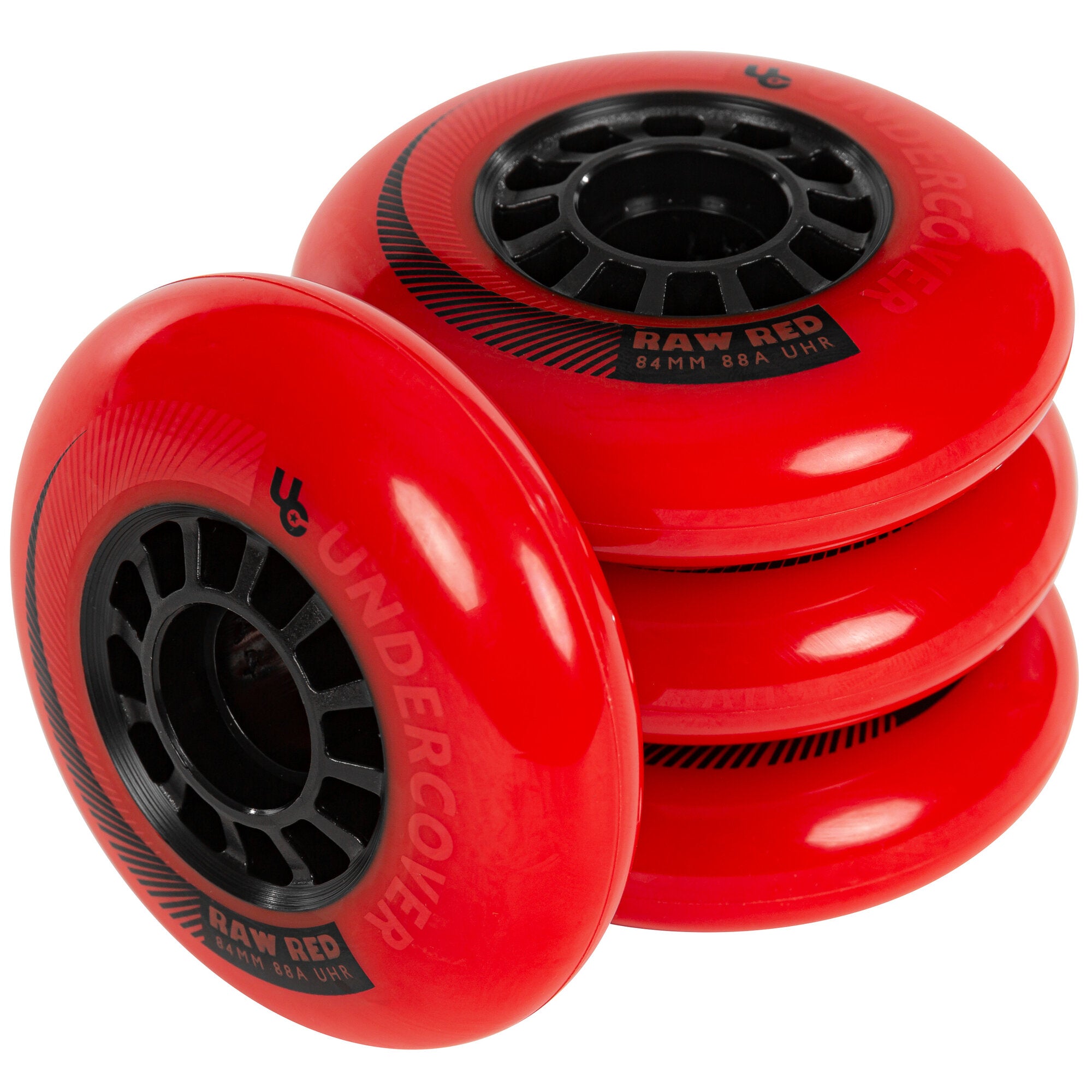 Premium 84/85A Red Skateboard Wheels - 4 Pack for Smooth Cruising & Street Skating | High-Performance Wheels for Longboard & Skateboard Enthusiasts