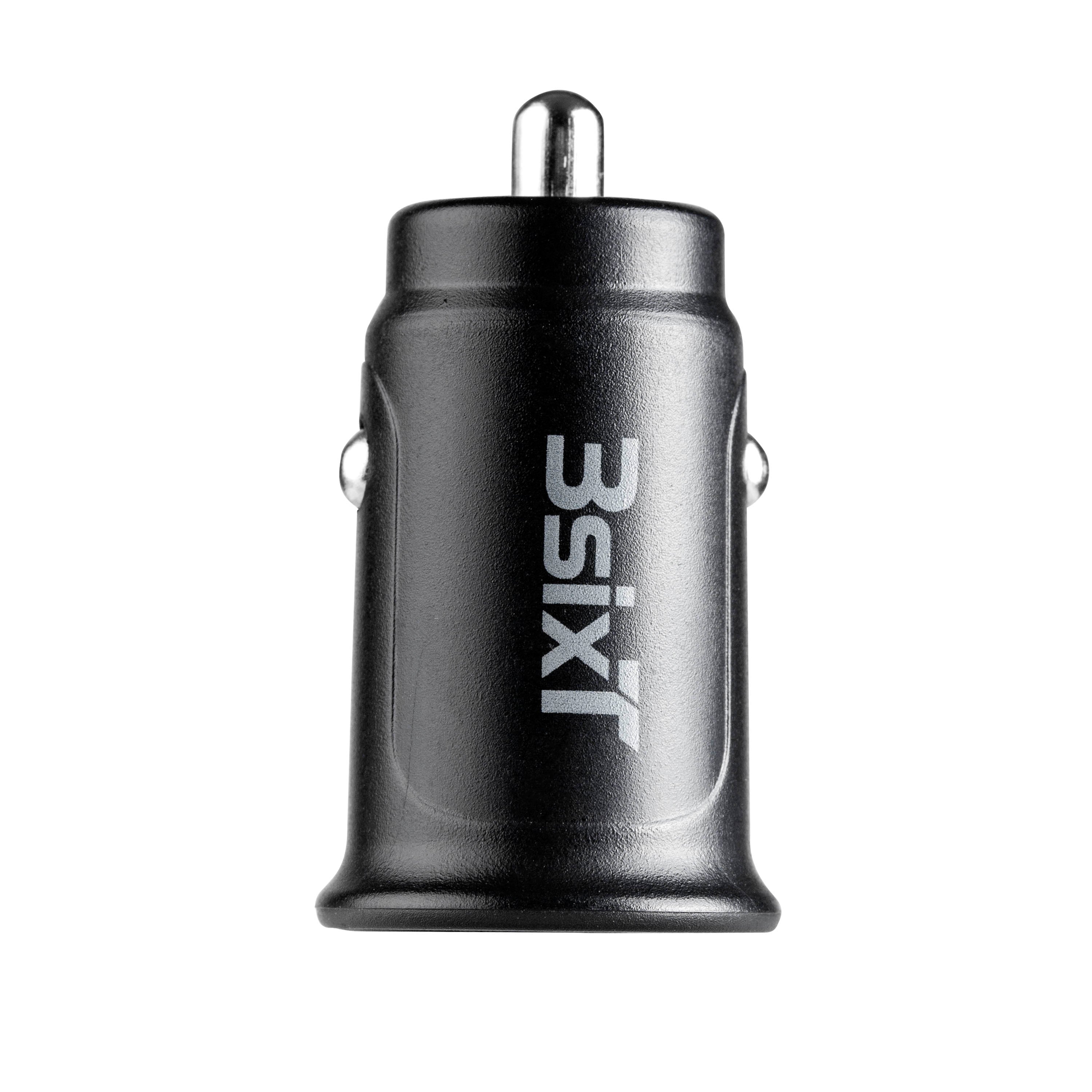 3sixT 30W Dual Port Car Charger with USB-C & USB-A - Fast Charging for iPhone, Samsung, Android Phones & Tablets While Driving