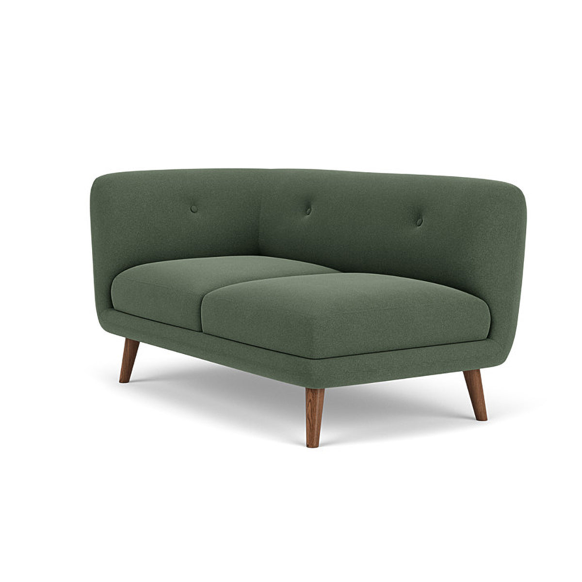 Alfred Fabric Left 2 Seater Modular Sofa - Modern L-Shaped Sectional Couch for Living Room, Lounge & Small Spaces - Comfortable & Stylish Home Furniture