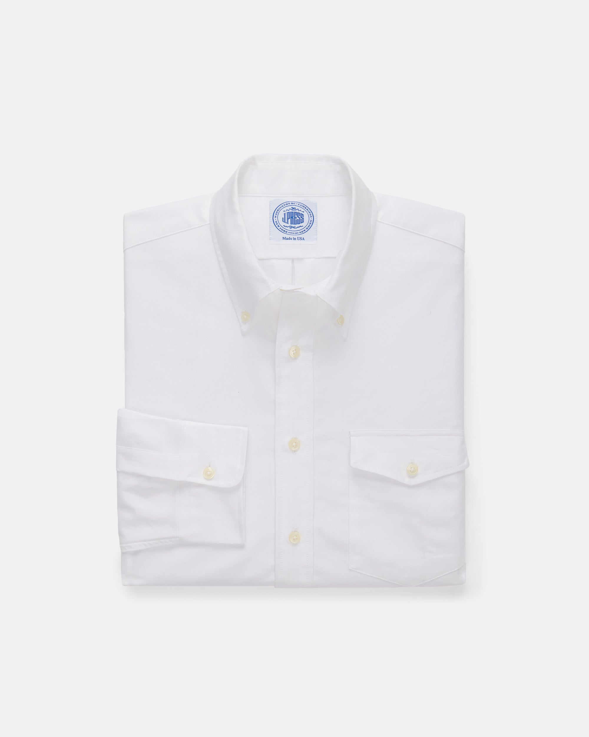 Trim Fit Oxford Button Down Shirt with Flap Pocket - Classic Casual Wear for Office, Business & Everyday Outfits
