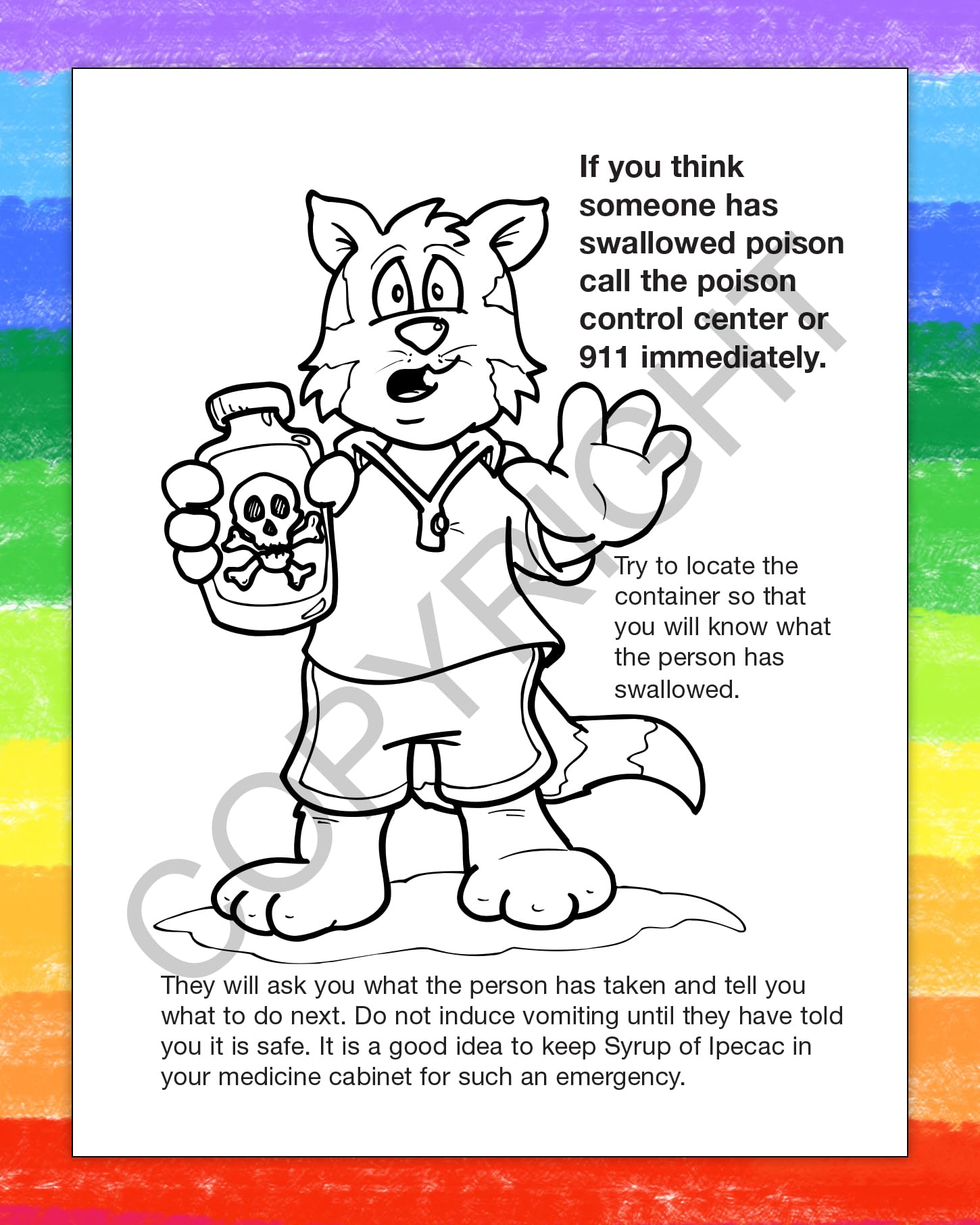 ZOCO Kids First Aid Coloring Books - 250 Pack Bulk Educational Activity Books for Children - 911 Emergency & Safety Learning - No Crayons Included - Perfect for Schools, Hospitals, Daycares & Home Learning Fun