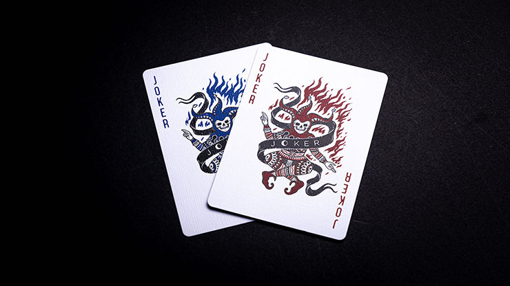Premium 666 Crimson Flare Playing Cards - Elegant Poker Deck for Magic Tricks, Cardistry & Casino Games | Perfect for Poker Nights, Magic Shows & Collectors