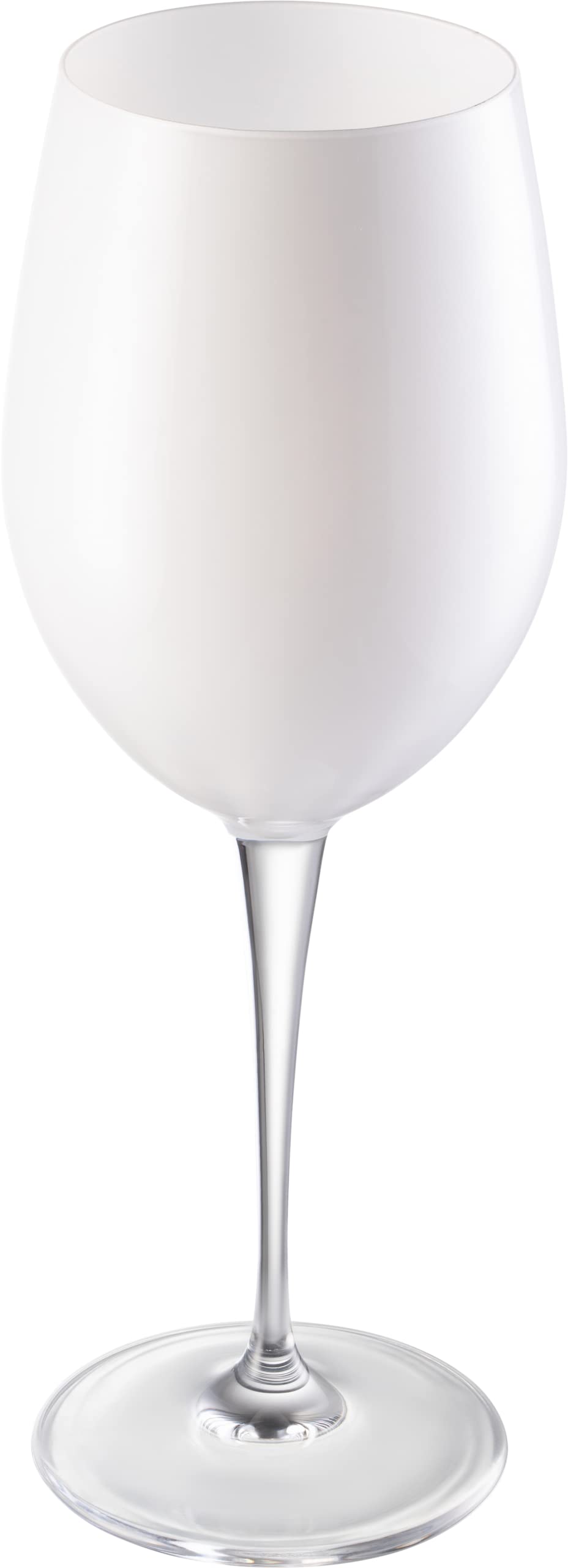 Premium Barski Goblet Set of 6 - 18oz European Crystal Stemware for Red Wine, Water & Cocktails - Elegant Opal White Wine Glasses for Dinner Parties, Weddings & Home Entertaining
