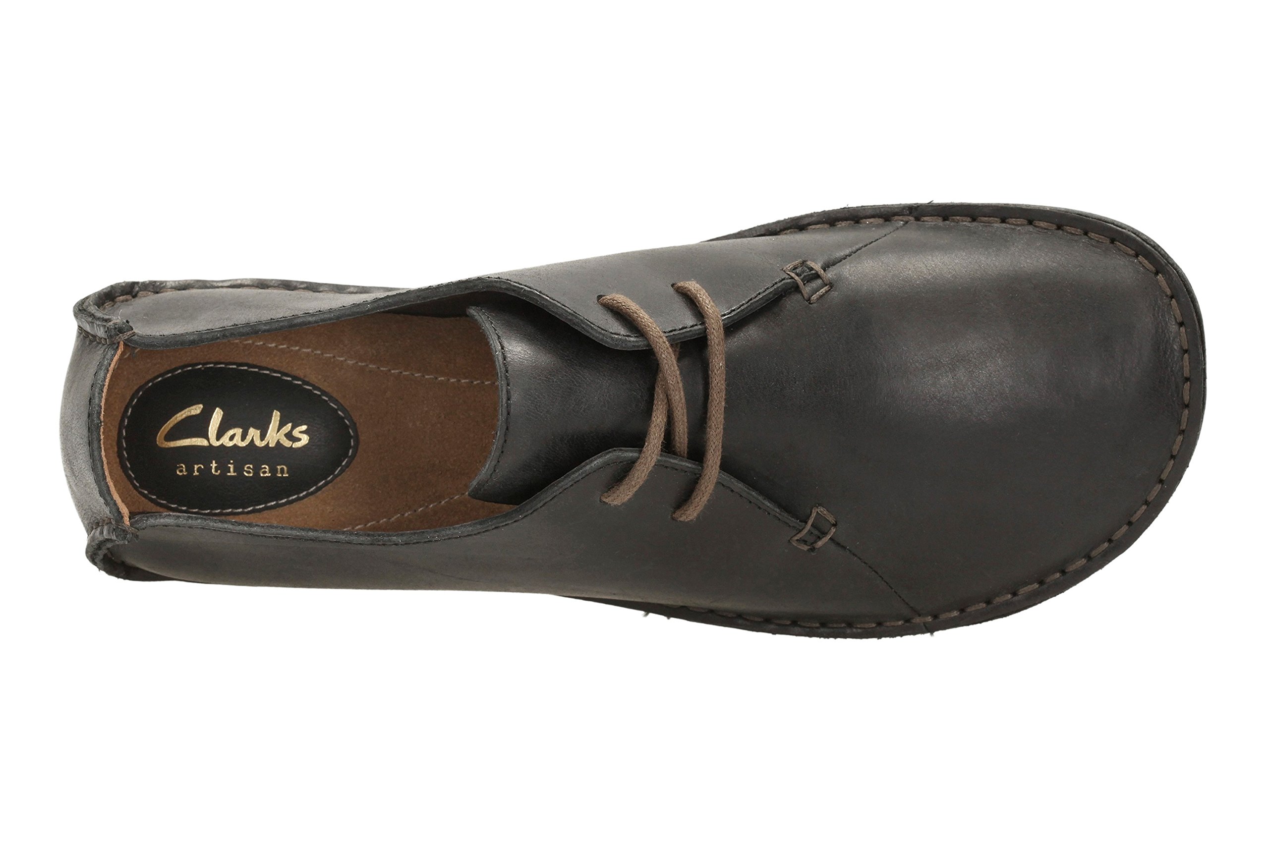 Clarks Women's Black Leather Derby Shoes Size 6.5 - Comfortable & Stylish for Work, Office & Casual Wear