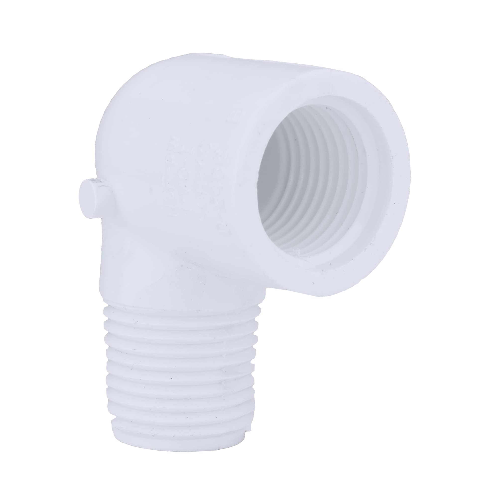 Charlotte Pipe 1/2 Inch Schedule 40 90 Degree Street Ell MPT x FPT PVC Fitting for Plumbing & Irrigation Systems - Home, Garden & Industrial Use (1-Piece)