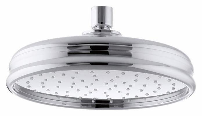 Kohler 8-Inch Rainhead Shower Head 2.5 GPM - Polished Chrome Finish (Model 13692 CP) for Luxurious Spa-Like Bathroom Experience