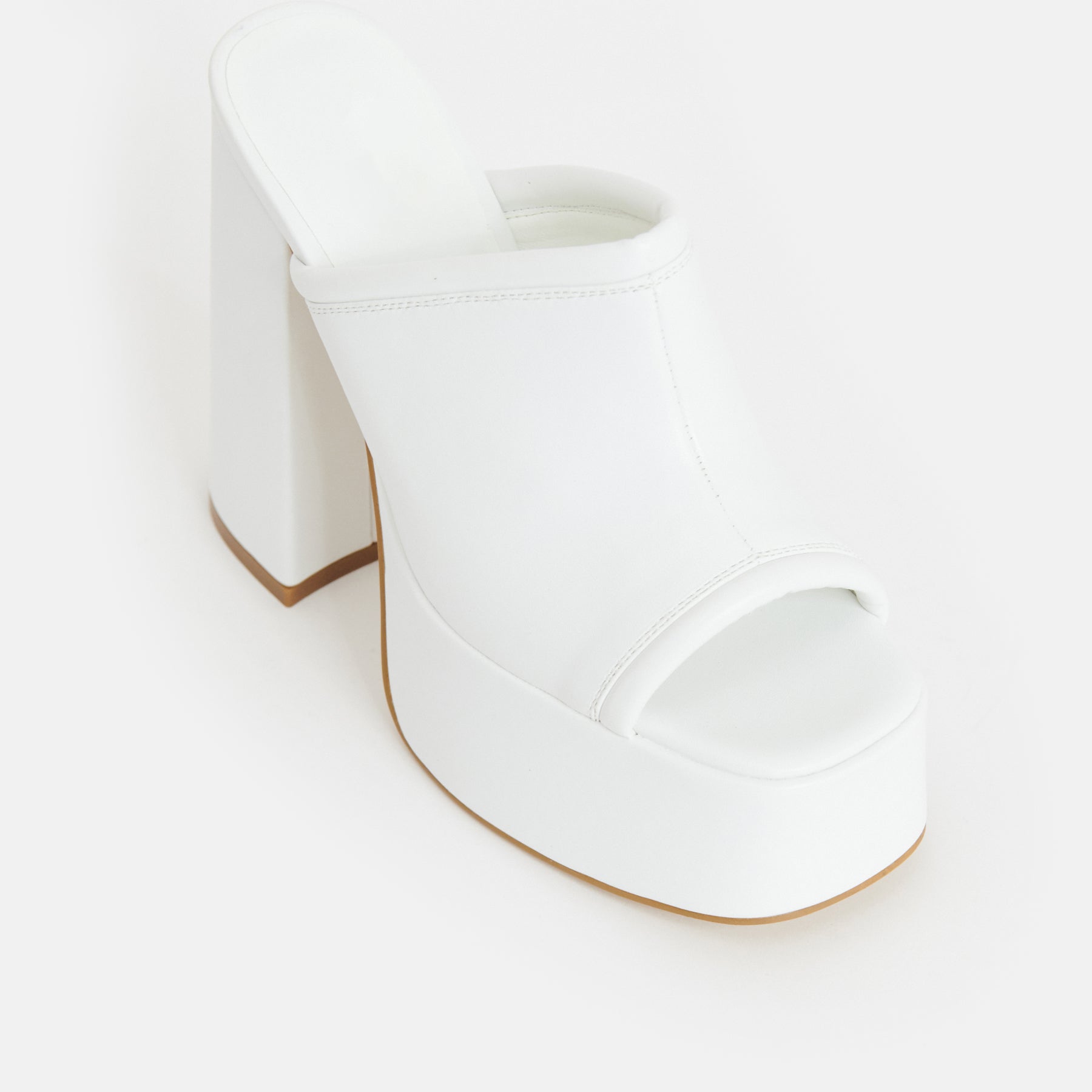 Balsa White Heeled Mules - Comfortable Women's Slide Sandals for Summer | Perfect for Beach, Vacation & Casual Outfits