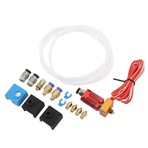 High-Temperature 3D Printer Extruder Hotend Kit - Upgraded Replacement for Consistent Printing with Heating Nozzle (Compatible with Special Filaments) | Perfect for ABS, PETG, Nylon & Professional 3D Printing Projects