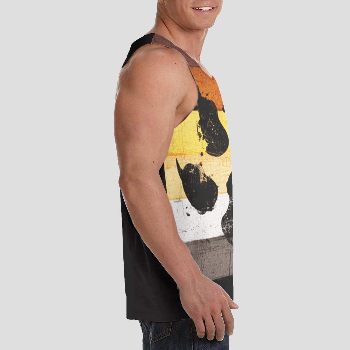Rainbow Bear Paw Men's Tank Top - LGBTQ+ Pride Graphic Muscle Shirt for Gay Pride Parades, Festivals & Casual Wear
