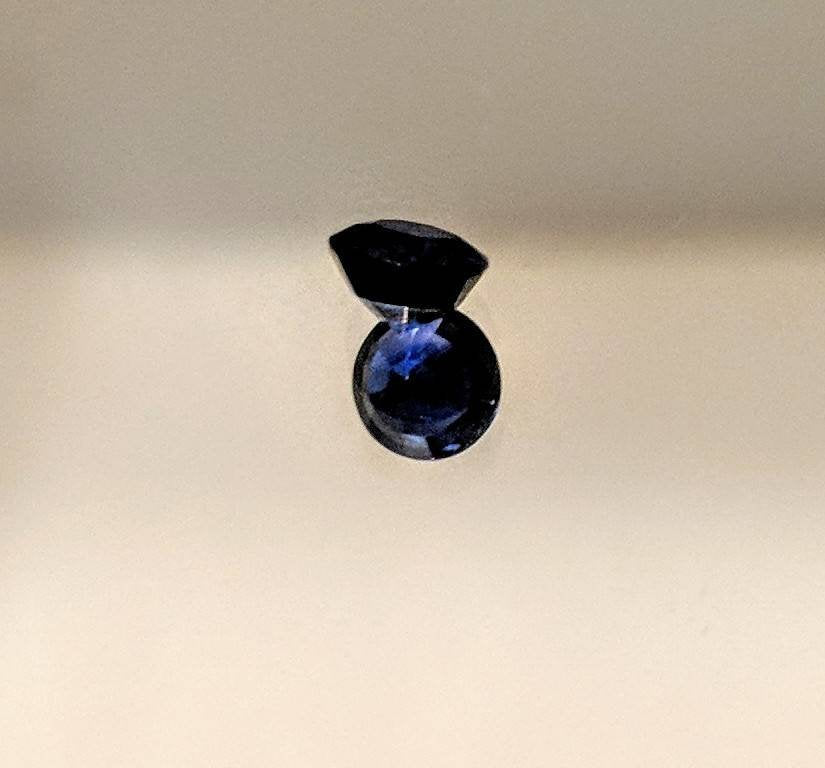 Natural Medium Dark Blue Sapphire Loose Stone - 4mm Round, 0.42ct VVS, September Birthstone, Cobalt Blue, Wholesale for Jewelry Making - Perfect for Engagement Rings, Earrings & Necklaces