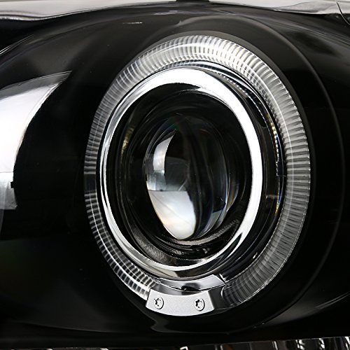 Spec-D Tuning 2LHP-RAM02JM-TM Black LED Halo Projector Headlights for Dodge Ram - Upgrade Your Truck's Style & Night Visibility (Perfect for Off-Roading & Night Driving)