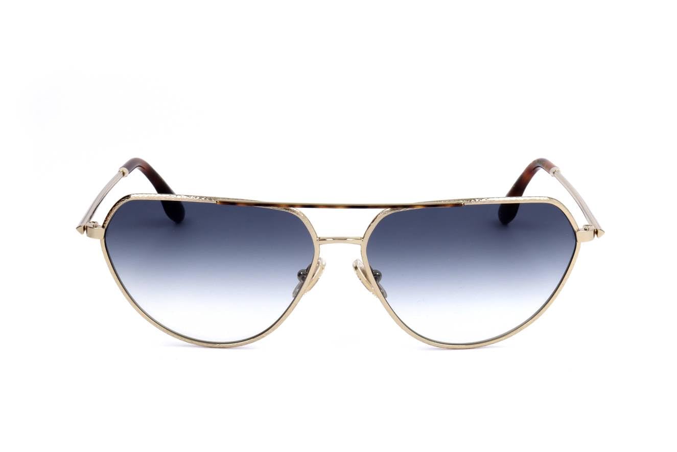 Victoria Beckham VB 221 S 716 Sunglasses - Gold/Tortoise Frame - Luxury Designer Shades for Women - Perfect for Beach, Driving & Fashion Outfits