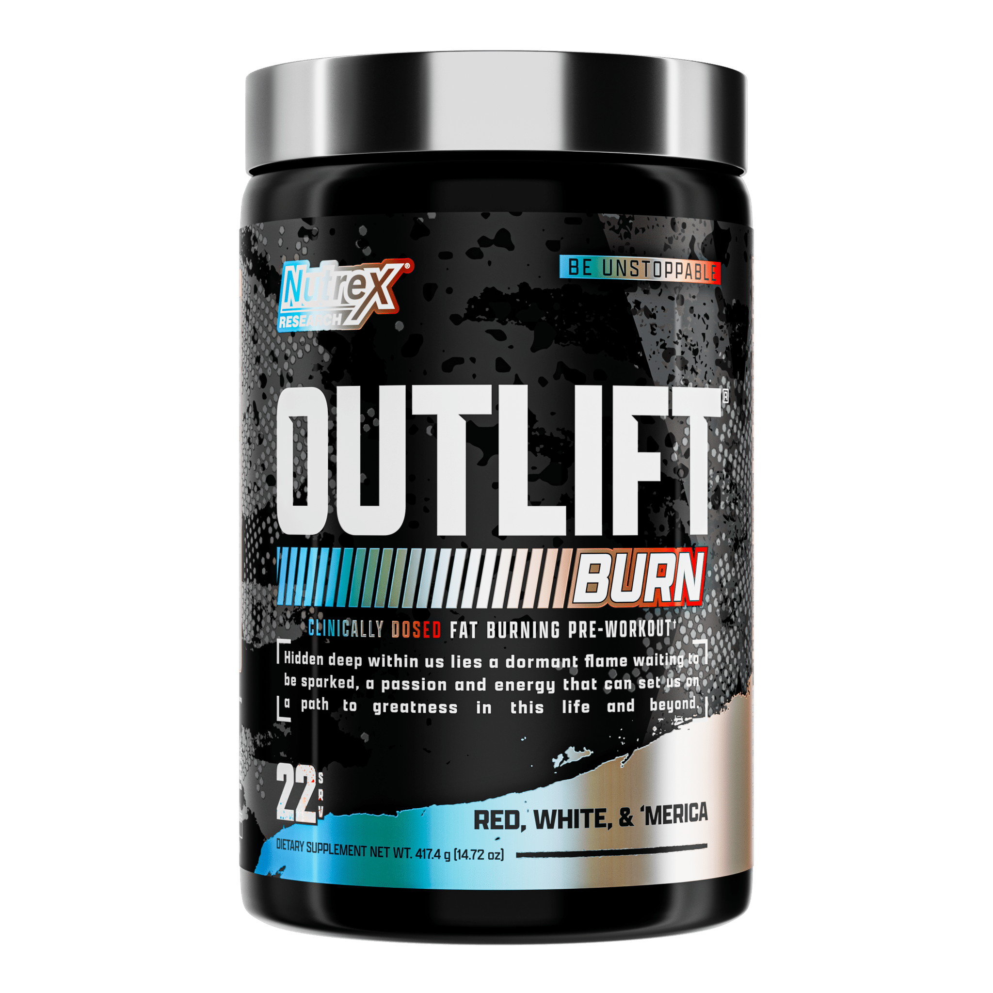 Nutrex Outlift Burn Pre Workout Supplement - Energy Booster & Fat Burner for Intense Workouts, Gym & Fitness Training