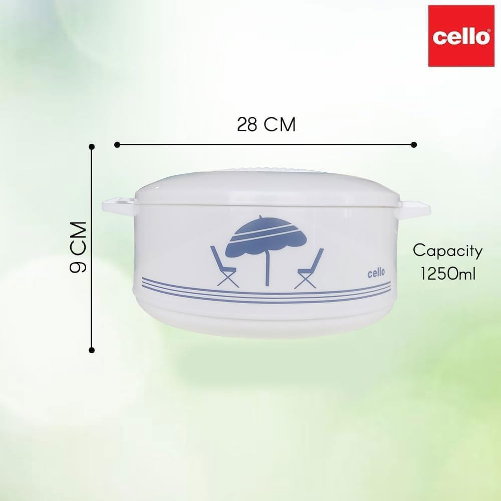 Cello Chef 1500 Deluxe Insulated Hot-Pot Casserole Warmer & Cooler - 1250ml Capacity | Portable Food Container for Picnics, Camping & Office Lunches | Keeps Meals Hot or Cold for Hours