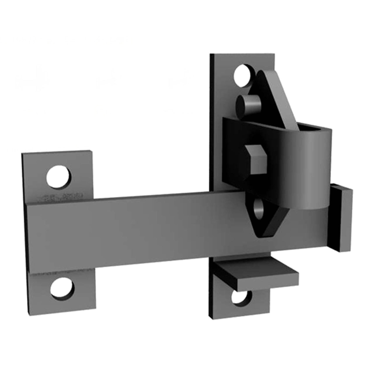 Heavy Duty Aleko LM191 Galvanized Steel Universal Gate Latch - Secure Fence & Garden Gate Hardware for Farms, Ranches & Backyard Security