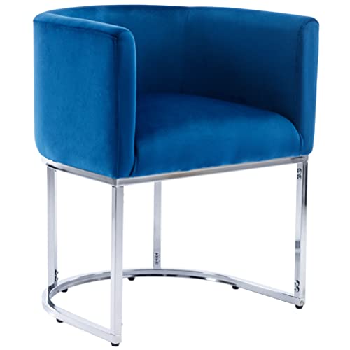 Blue Velvet; Chrome Legs
