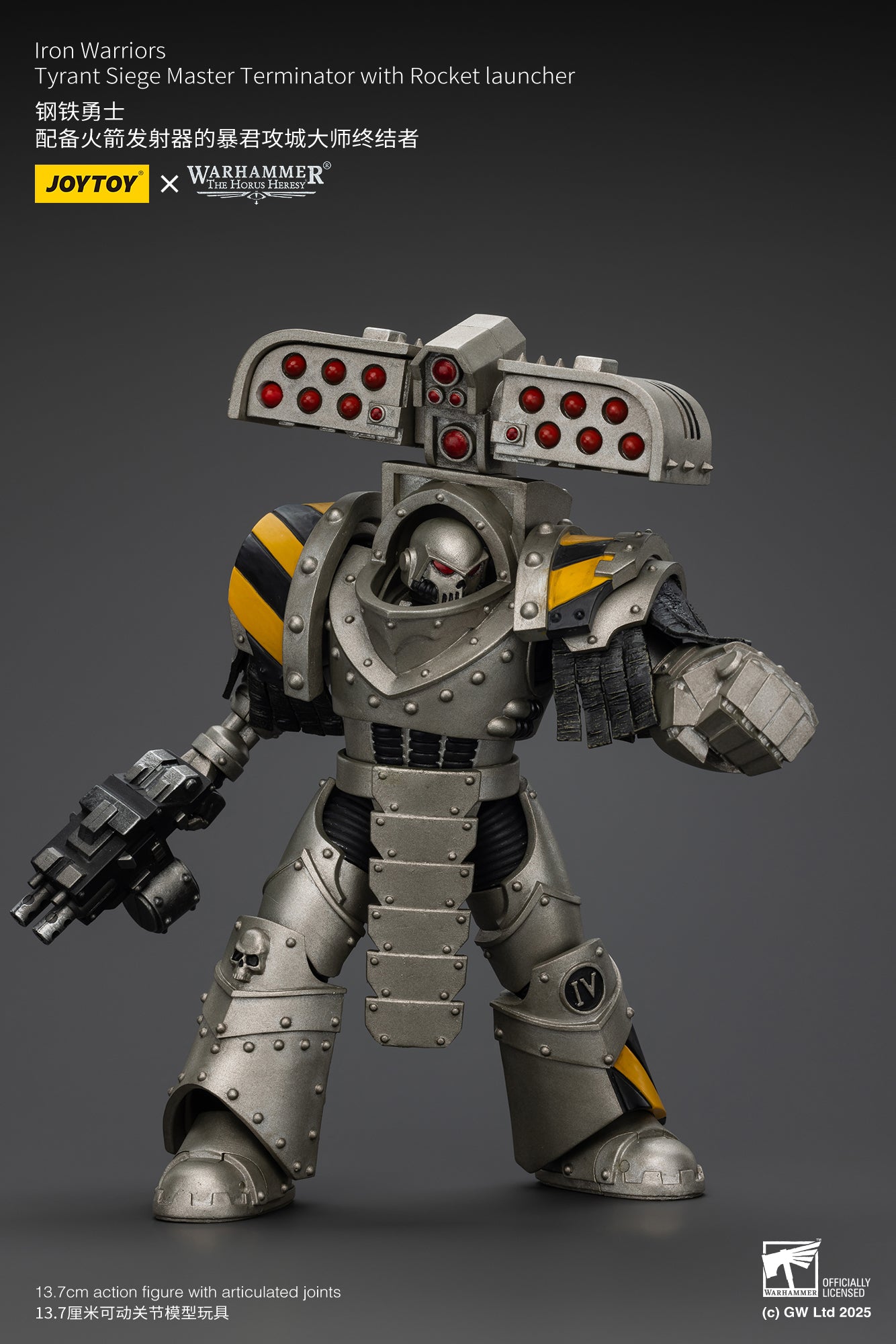 Pre Order 1/18 JOYTOY Warhammer The Horus Heresy Iron Warriors Tyrant Siege Terminator Action Figure Set - Perfect for Collectors, Warhammer 40K Fans & Tabletop Gaming Enthusiasts
