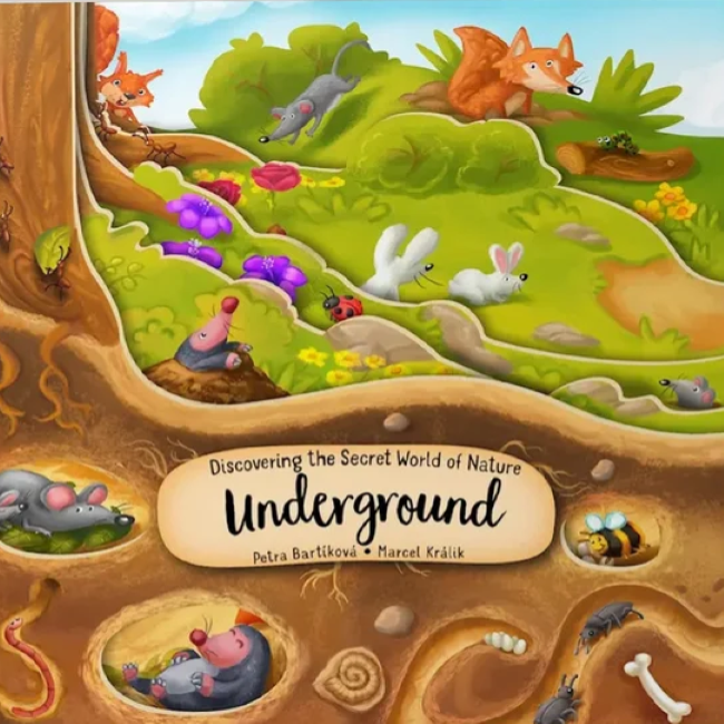 Discovering the Secret World of Nature Underground - Hardcover Science Book for Kids | Explore Soil Ecosystems, Worms & Roots | Perfect for Homeschooling & Nature Education